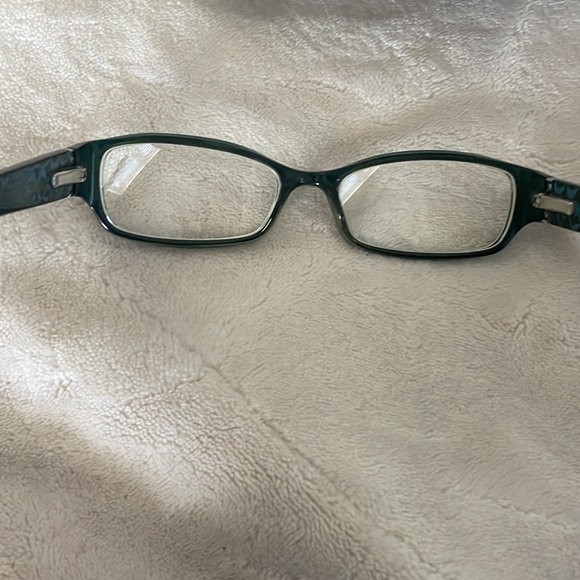 Coach teal women’s eyeglasses with signature c monogram on inner arms. - Picture 7 of 16